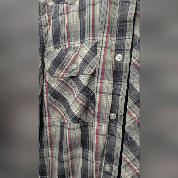 American Rag Cie Buffalo Western Long Sleeves Buttons Up Shirt 100% Cotton - Picture 4 of 6